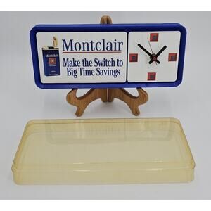Vtg Wall Clock Advertising Cigarette Montclair Rare